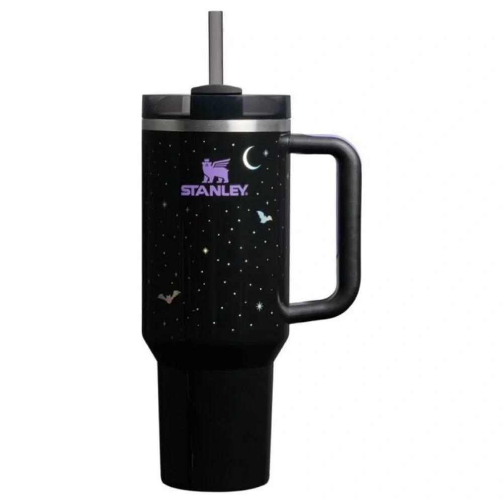 🎃 🦇 Stanley Halloween 40oz H2.0 Flowstate Quencher Tumbler in Spellcast Black - Picture 2 of 5